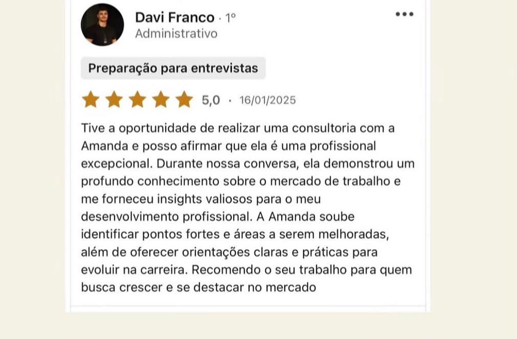 Depoimento de cliente da AS Consultoria 2